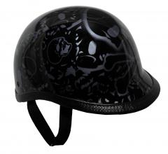 Purple Boneyard Jockey Novelty Motorcycle Helmet